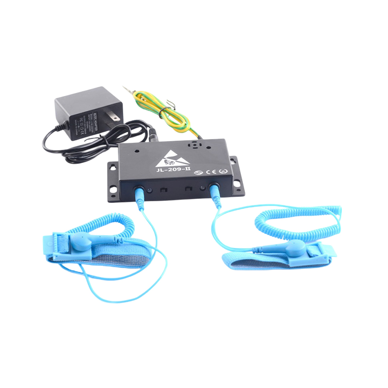 What kind of anti-accidental-touch alarm design does the metal shell static wrist strap alarm use?